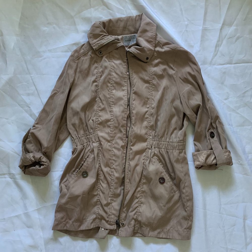 Foreign Exchange Brown Jacket Coat Outerwear